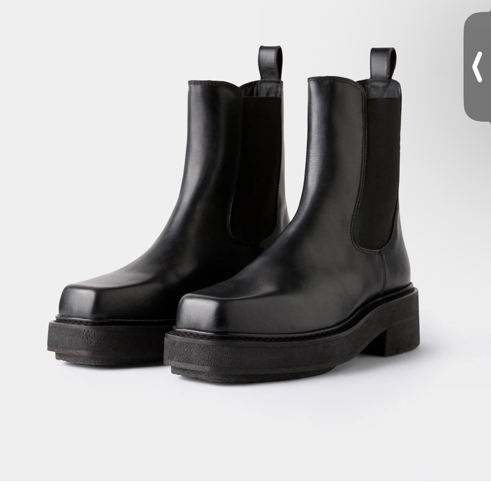 Eytys Black Leather Ankle Booties